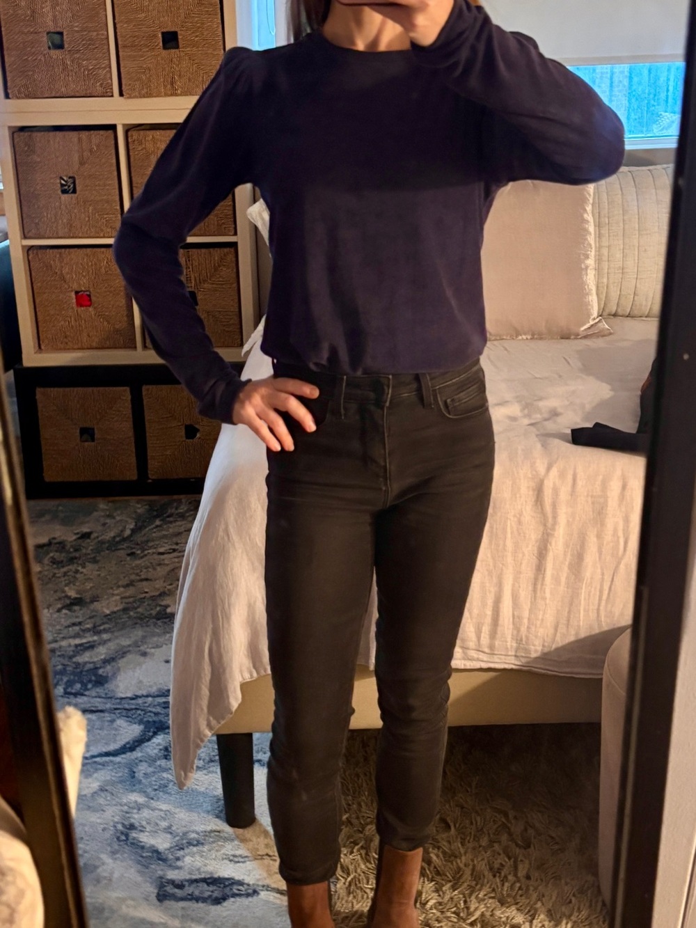 Goldie velvet top